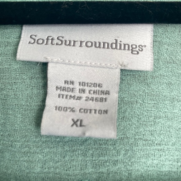 30-50% OFF BUNDLES! Soft surroundings blouse tunic button-down shirtdress shirt - Picture 6 of 16